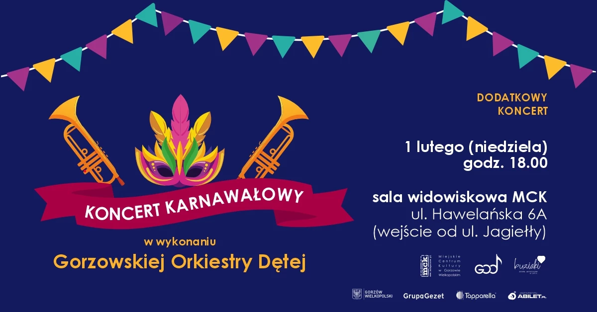 Koncert karnawałowy Gorzowskiej Orkiestry Dętej